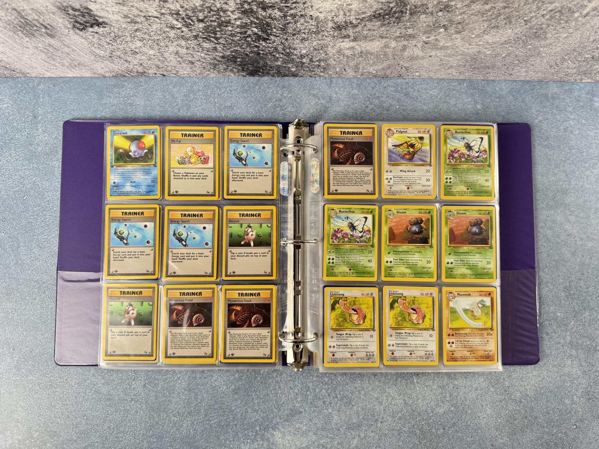 Binder of WOTC Base Set Pokemon Cards