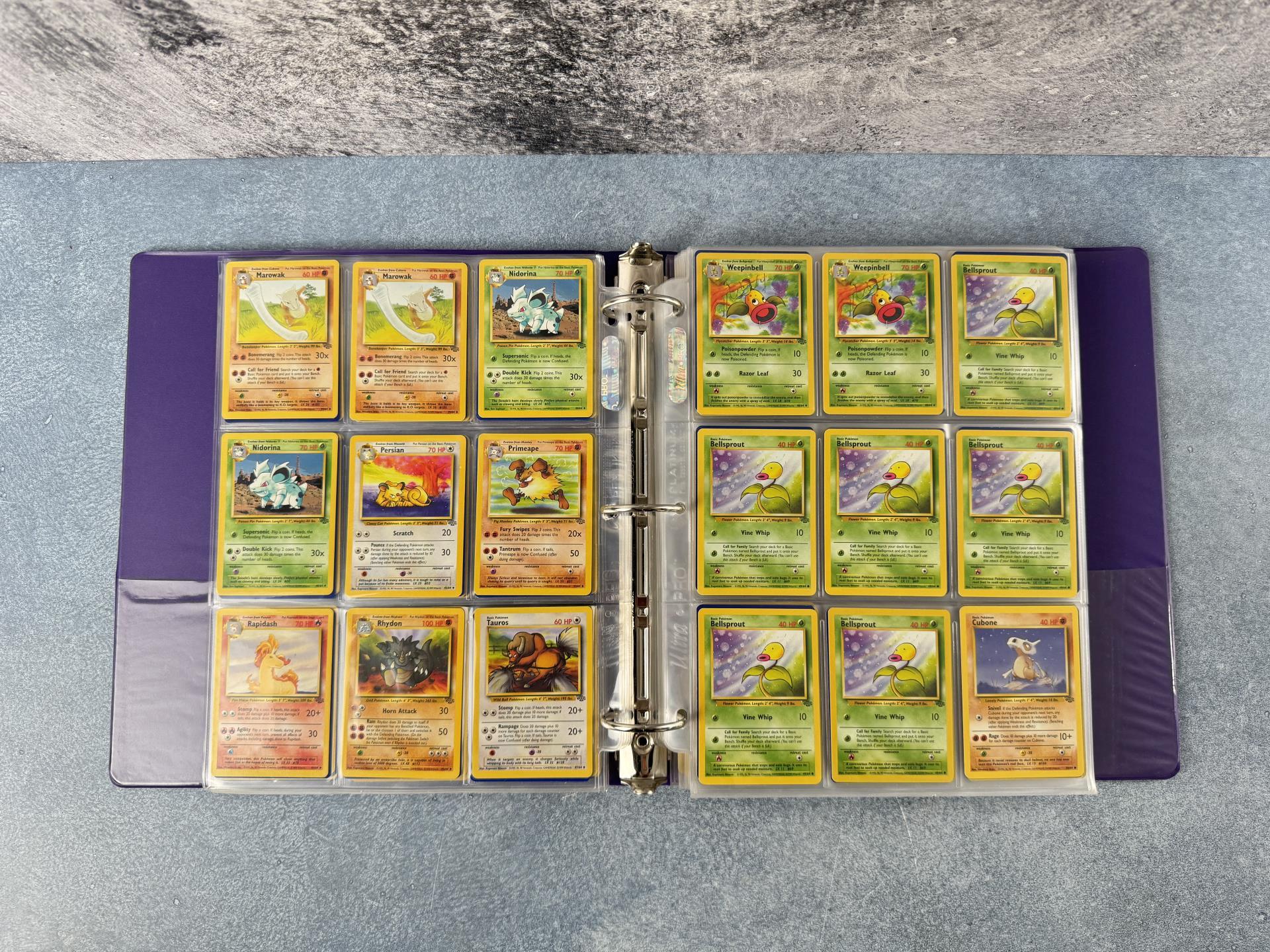 Binder of WOTC Base Set Pokemon Cards