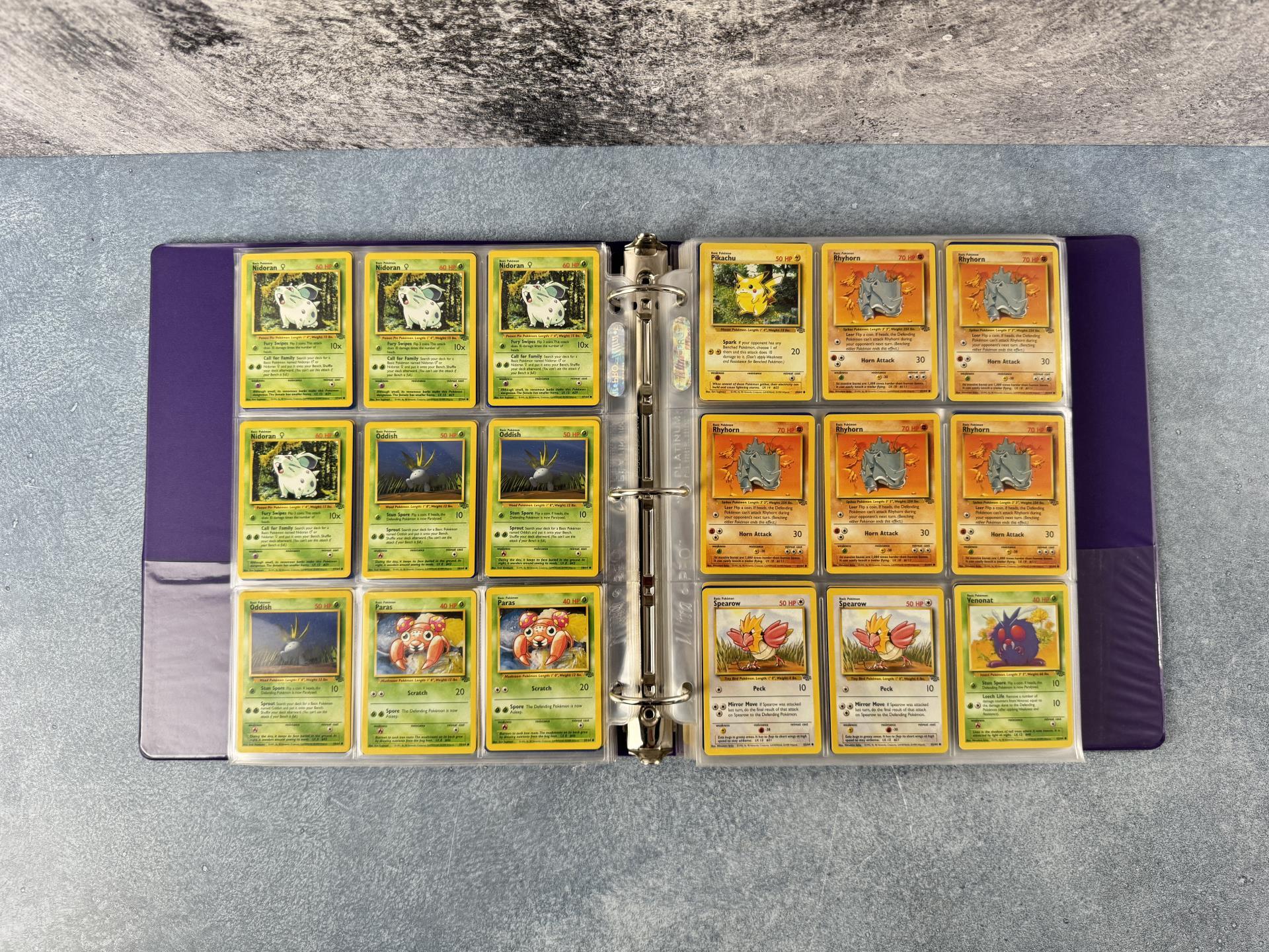 Binder of WOTC Base Set Pokemon Cards