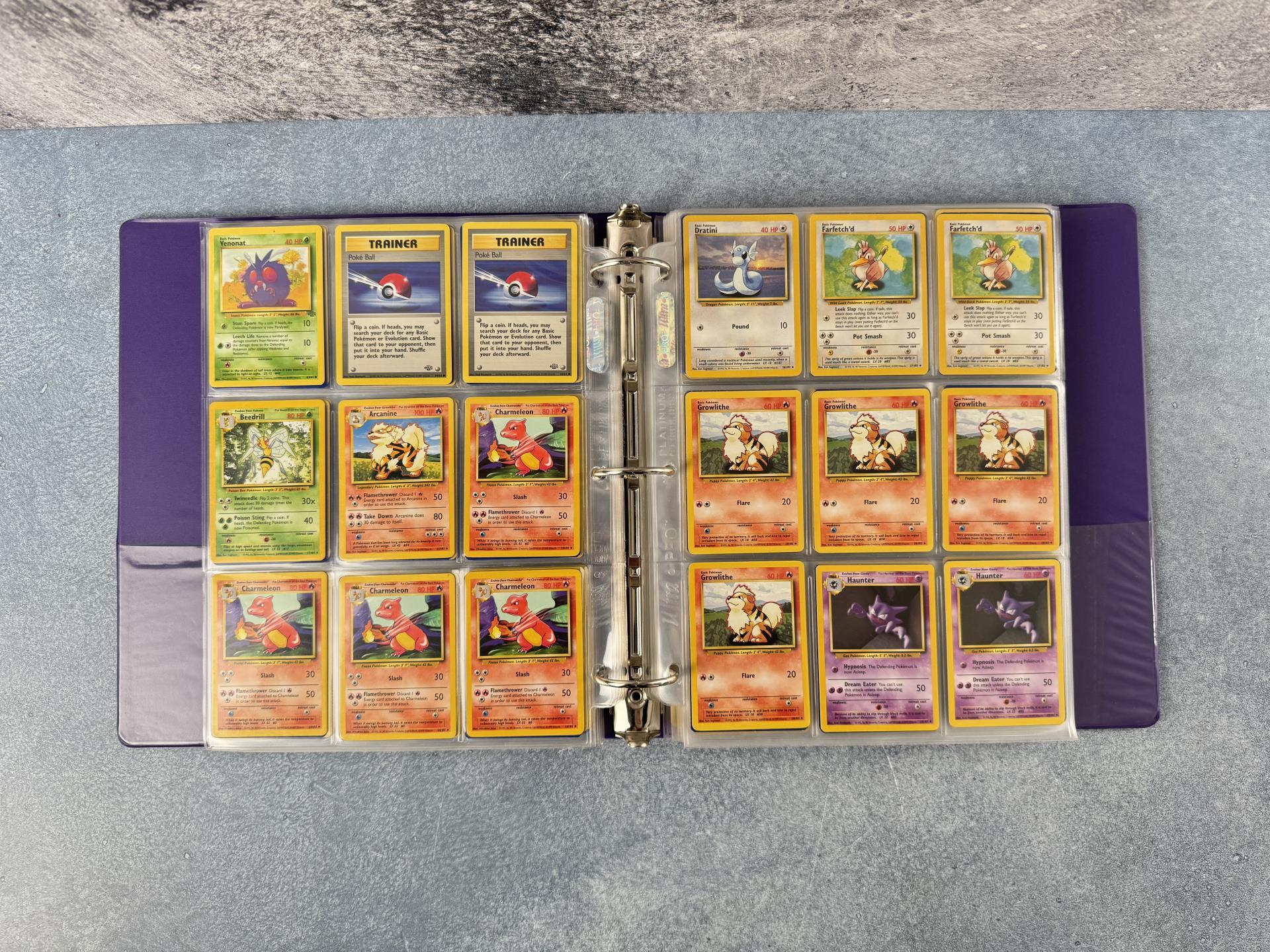 Binder of WOTC Base Set Pokemon Cards