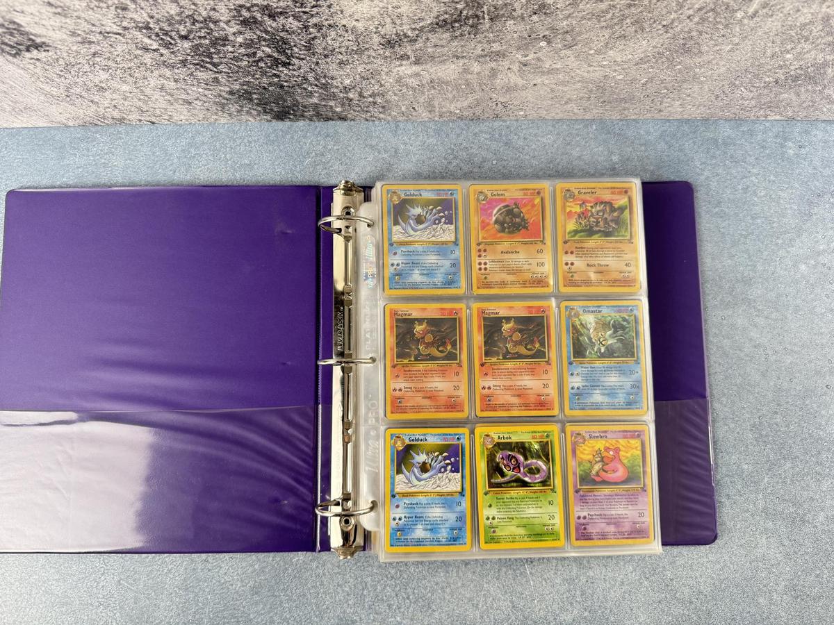 Binder of WOTC Base Set Pokemon Cards