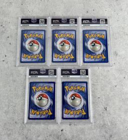 1999 Pokemon Fossil 1st Edition PSA 9 Cards
