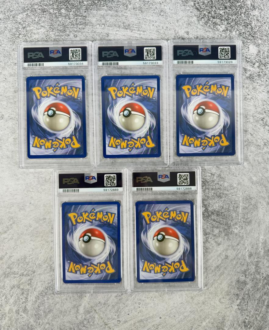 1999 Pokemon Fossil 1st Edition PSA 9 Cards