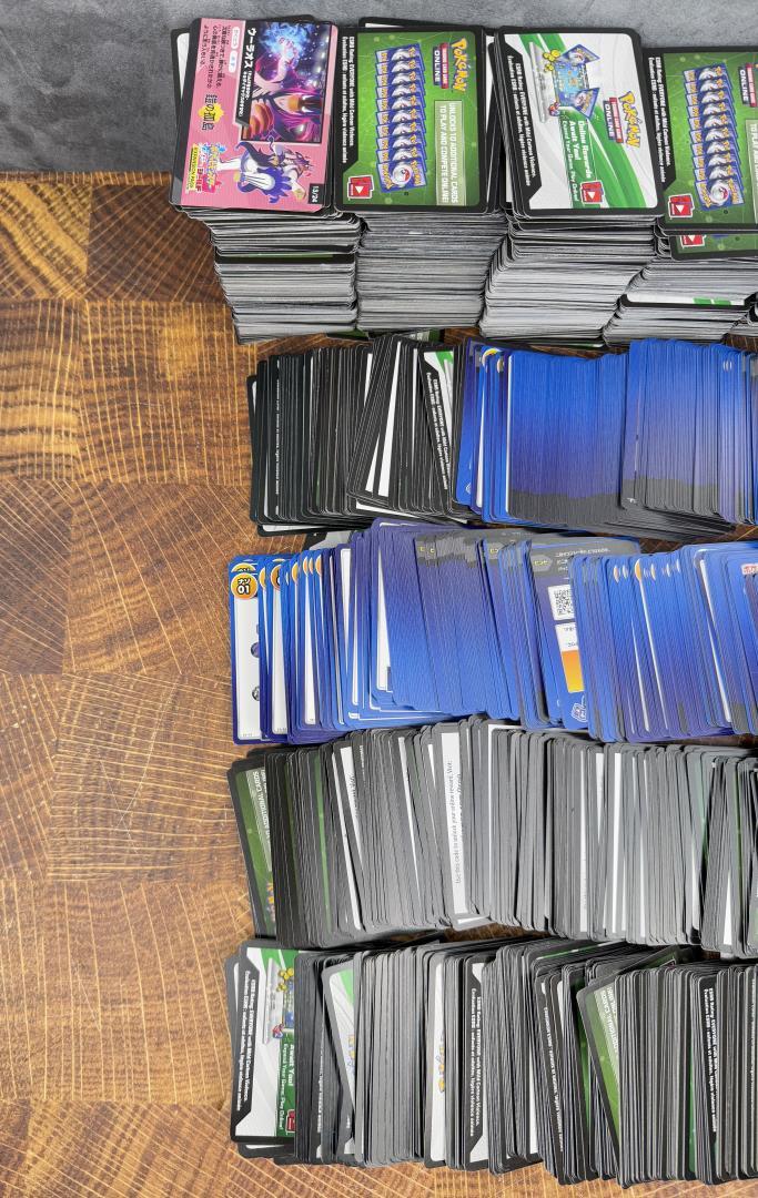 Collection of 3300 Pokemon Code Cards