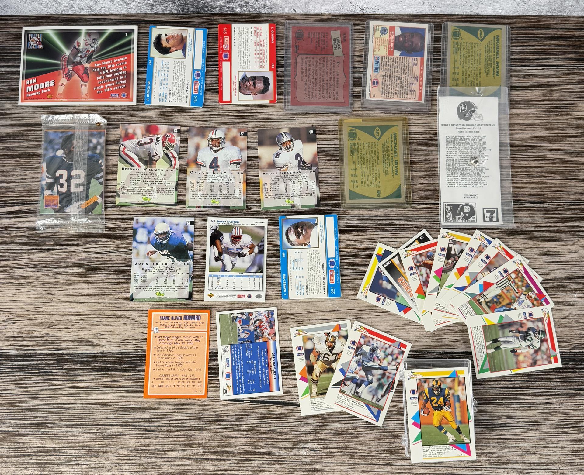 Collection of Football Cards OJ Simpson