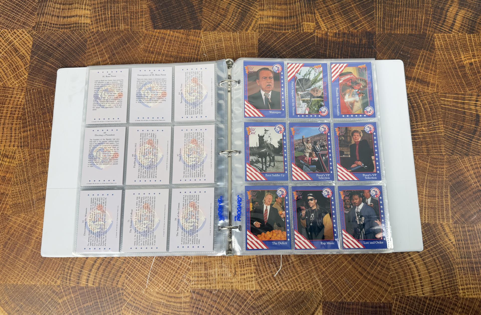 Decision 92 Presidential Election Cards in Binder