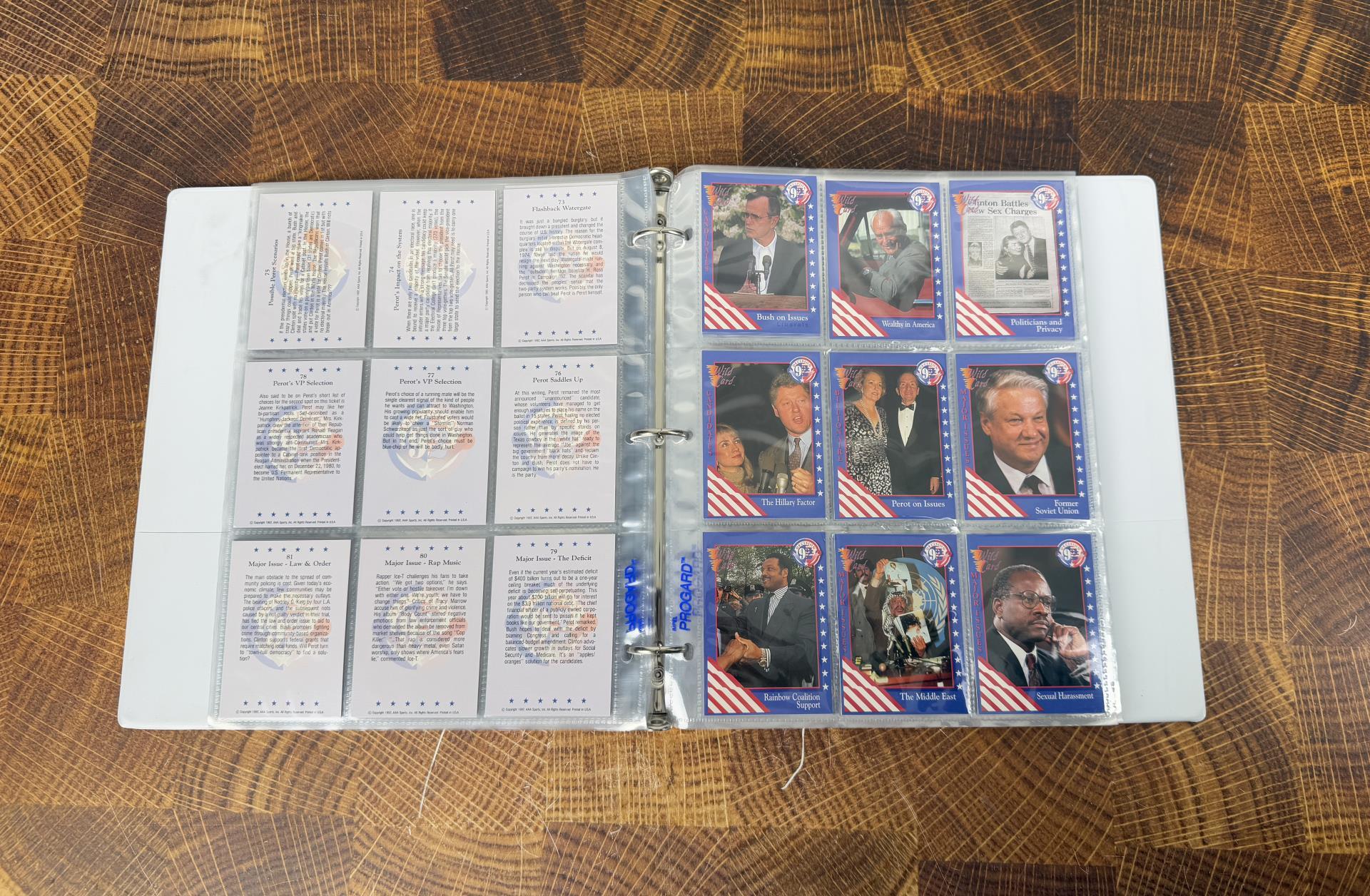 Decision 92 Presidential Election Cards in Binder