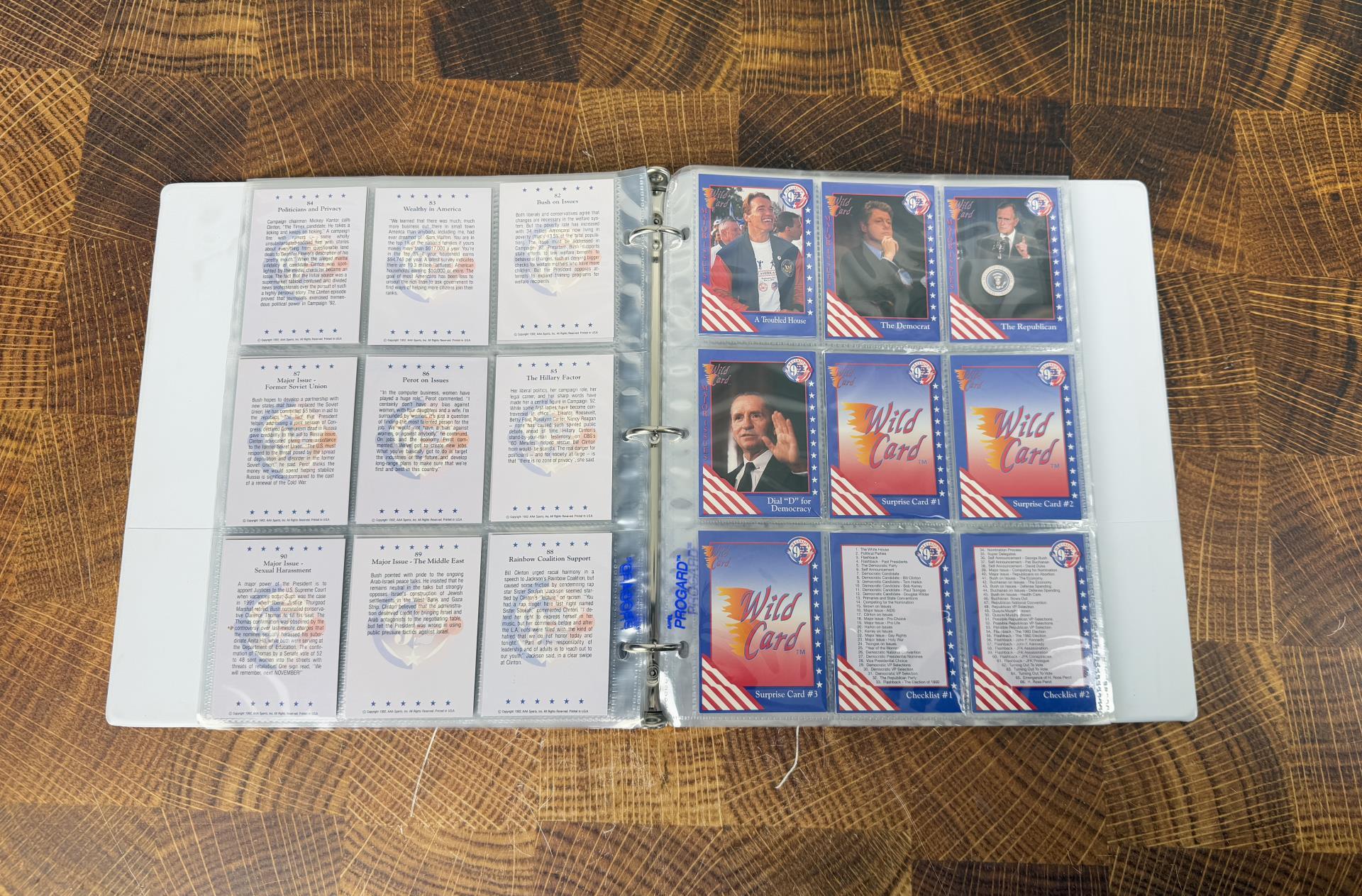 Decision 92 Presidential Election Cards in Binder