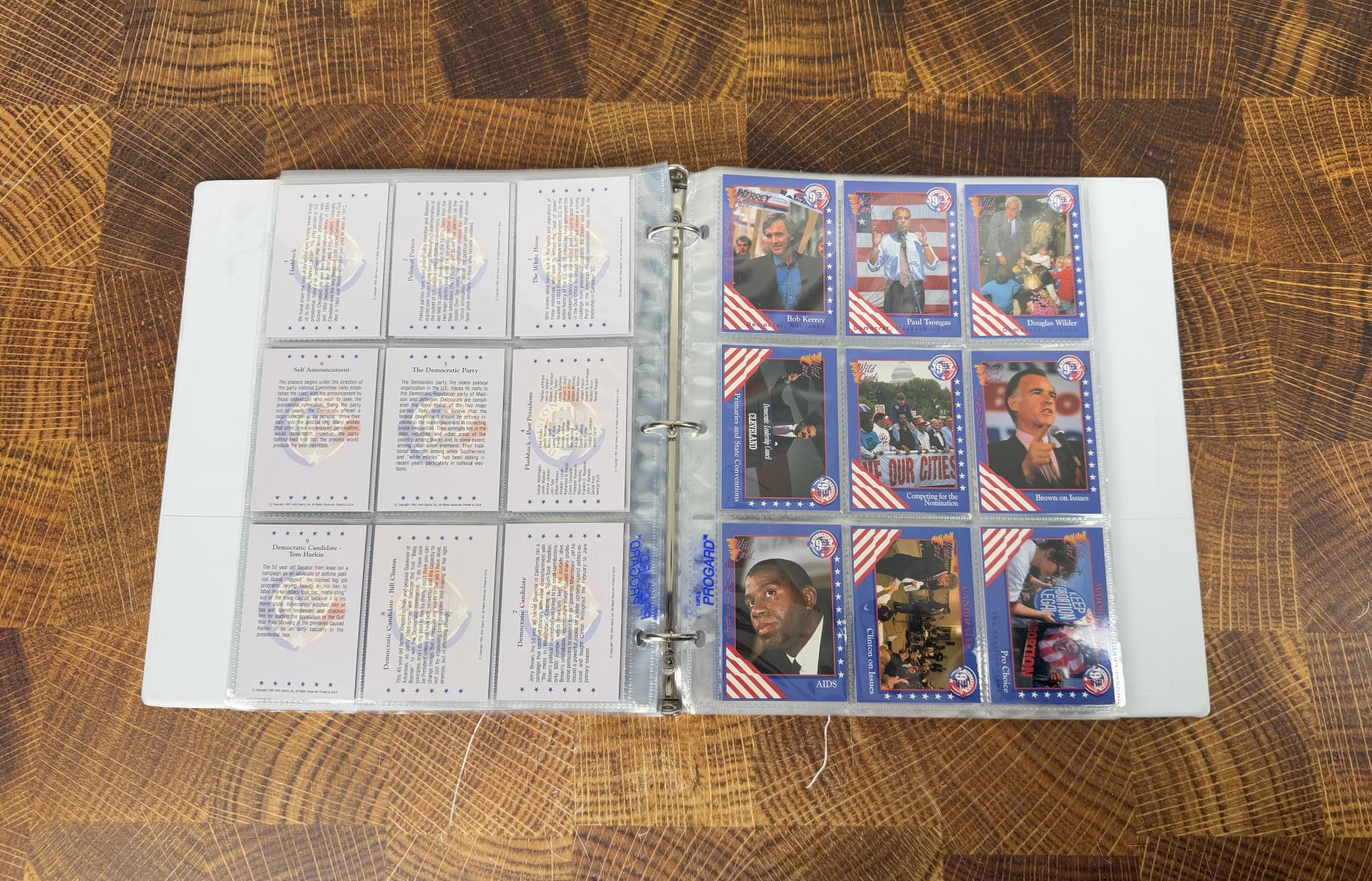 Decision 92 Presidential Election Cards in Binder