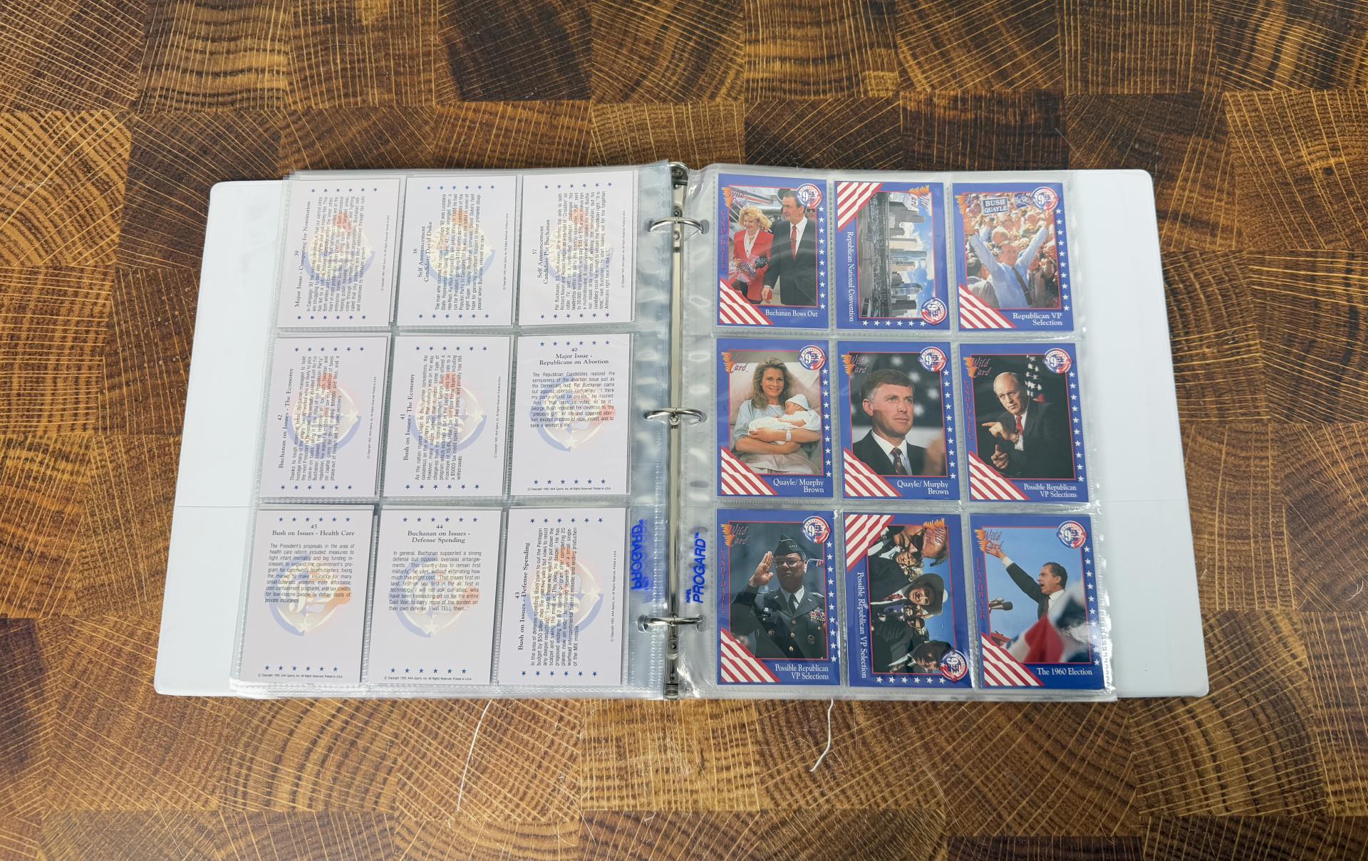 Decision 92 Presidential Election Cards in Binder