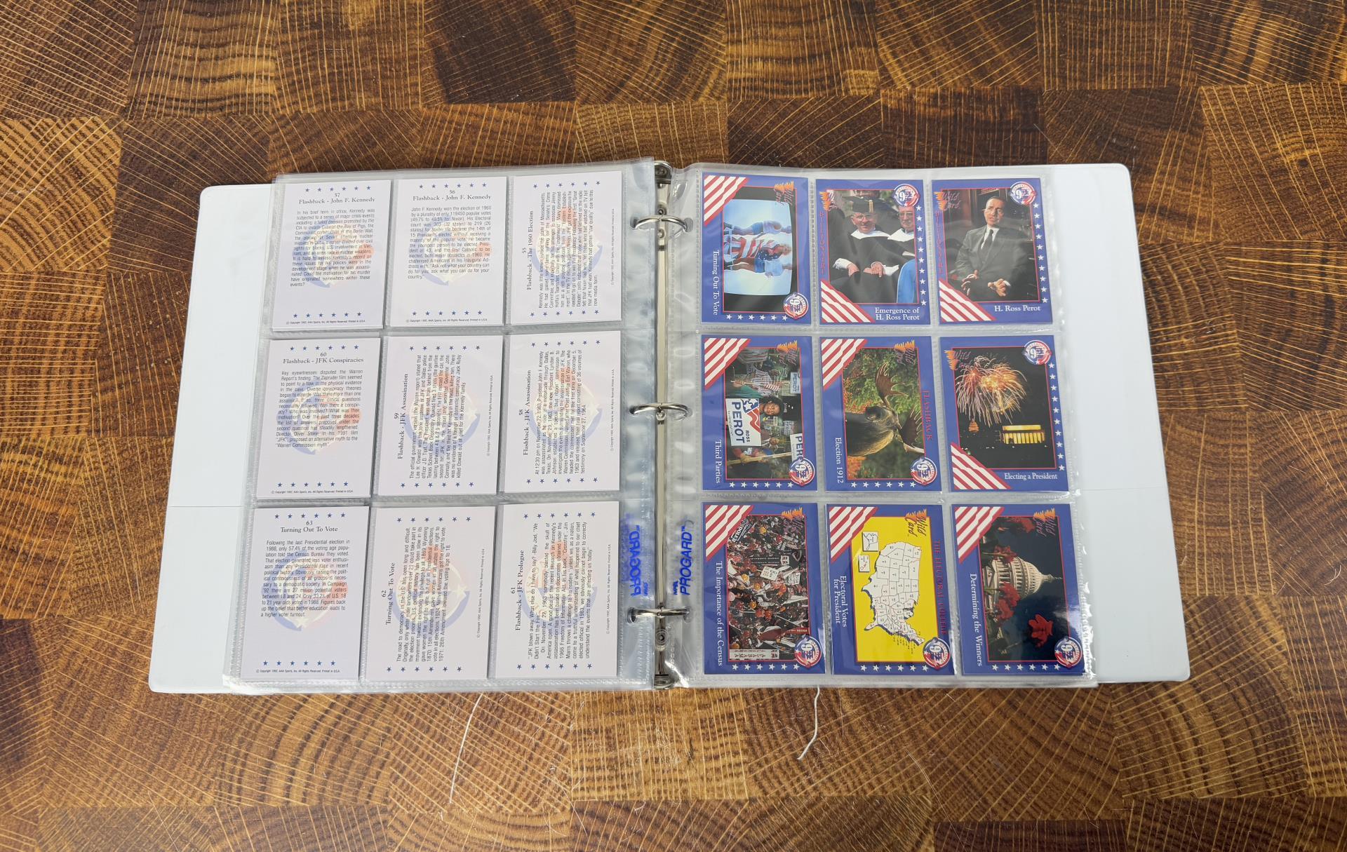 Decision 92 Presidential Election Cards in Binder