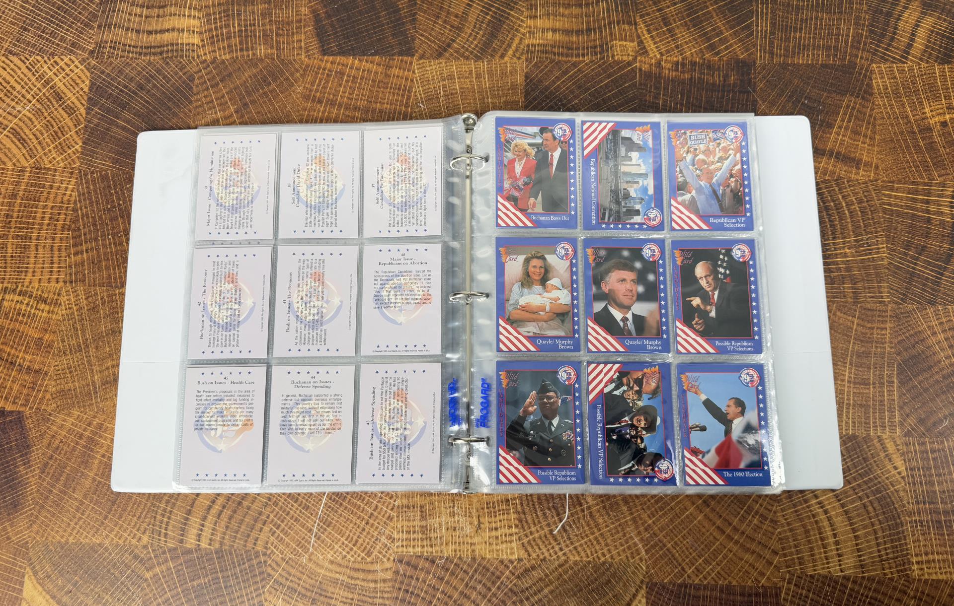 Decision 92 Presidential Election Cards in Binder