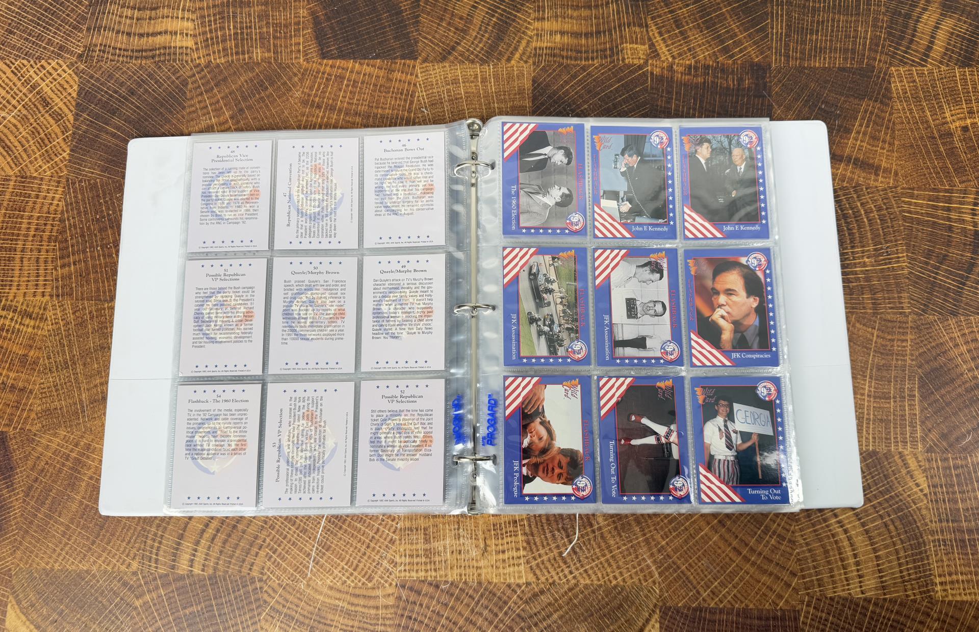 Decision 92 Presidential Election Cards in Binder