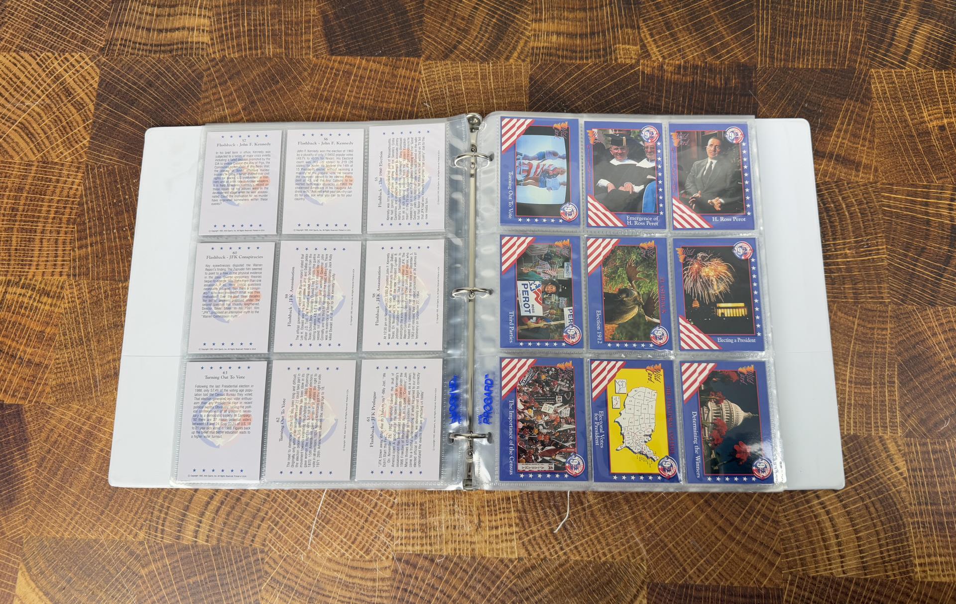 Decision 92 Presidential Election Cards in Binder