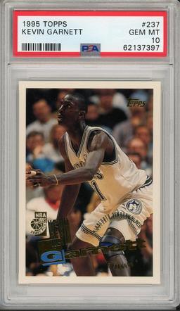 1995 Topps Kevin Garnett 237 Rookie Card PSA 10