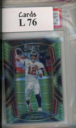 2020 Panini Select Tom Brady PSA 8