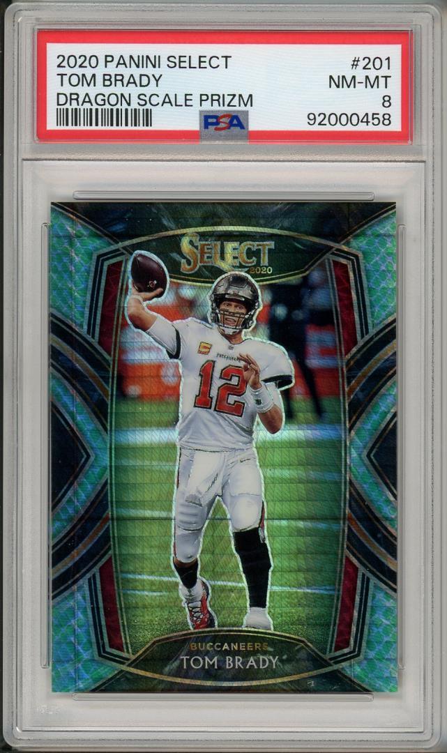2020 Panini Select Tom Brady PSA 8