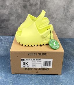 Yeezy Slide Glow Green GX6140 Size 5k New in Box