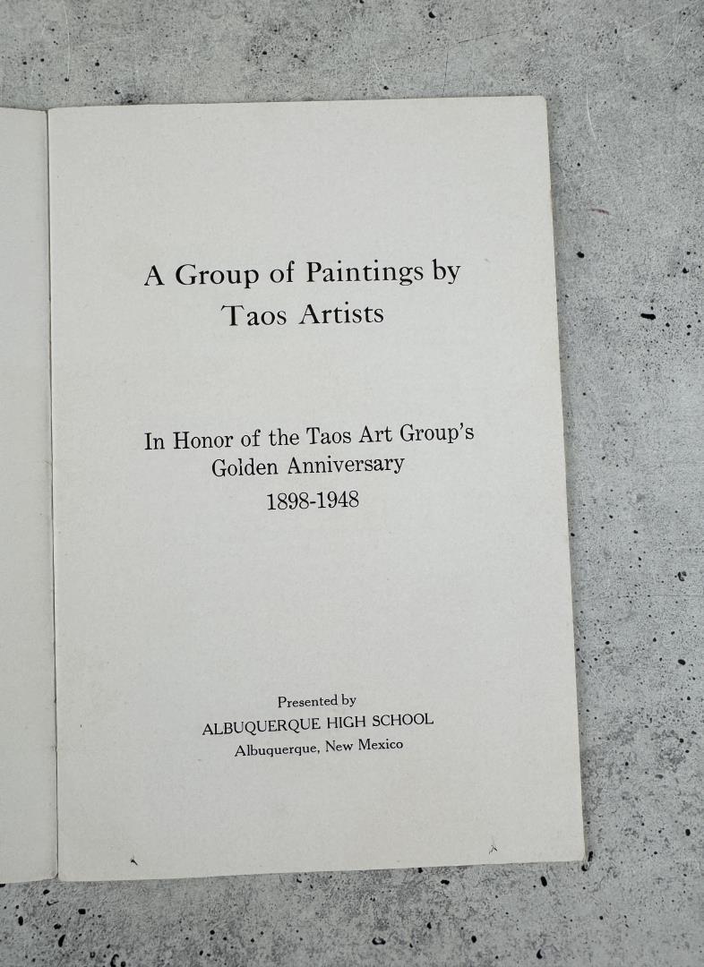 A Group of Paintings by Taos Artists