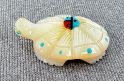 Danette Laate Carved Zuni Turtle Fetish