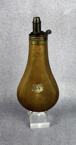 James Dixon & Sons Hunting Dog Powder Flask