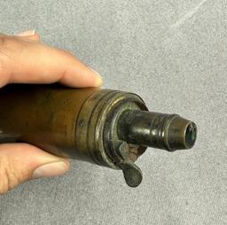 James Dixon & Sons Hunting Dog Powder Flask