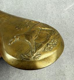 James Dixon & Sons Hunting Dog Powder Flask