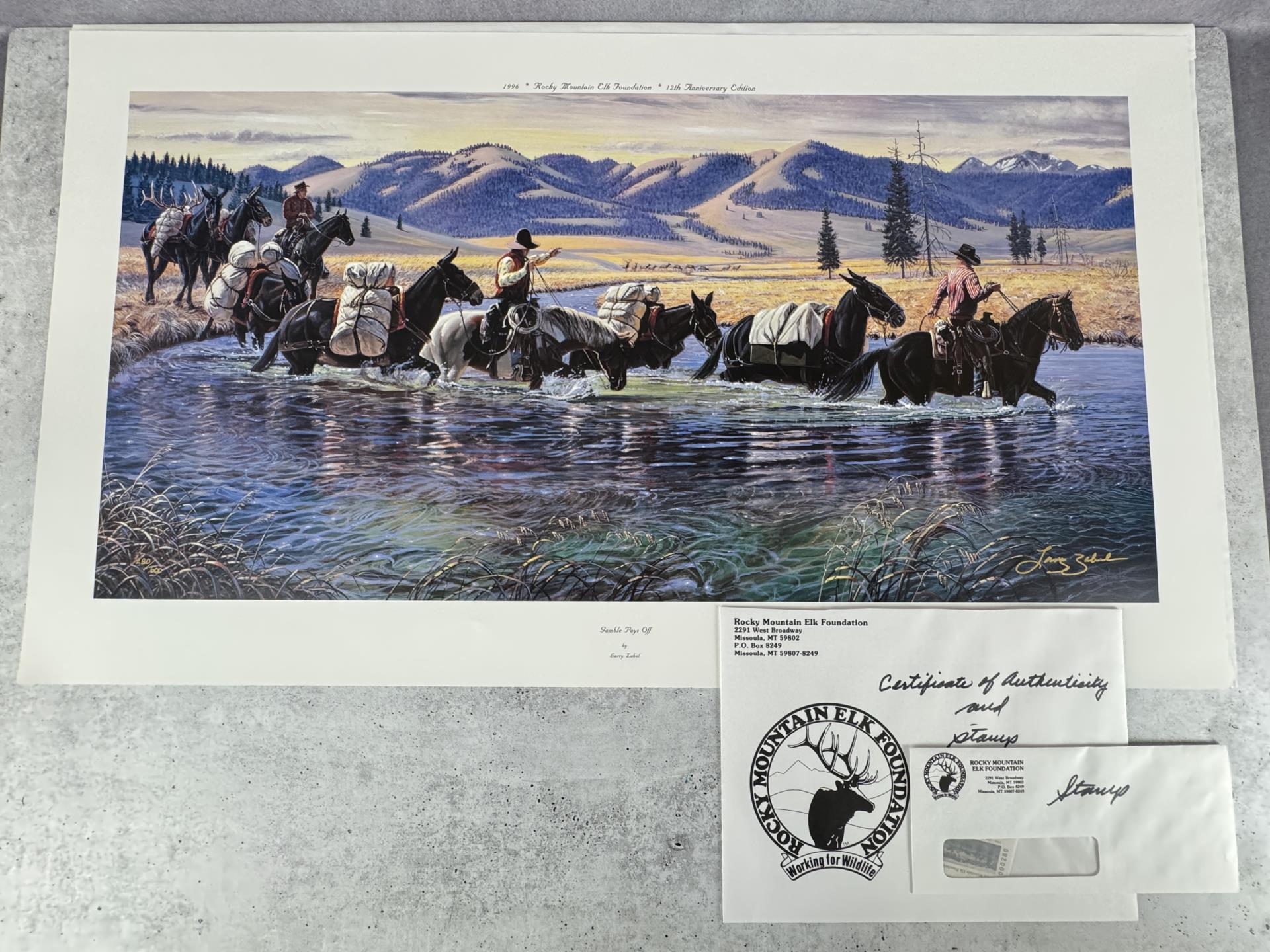 Larry Zabel Gamble Pays Off Print