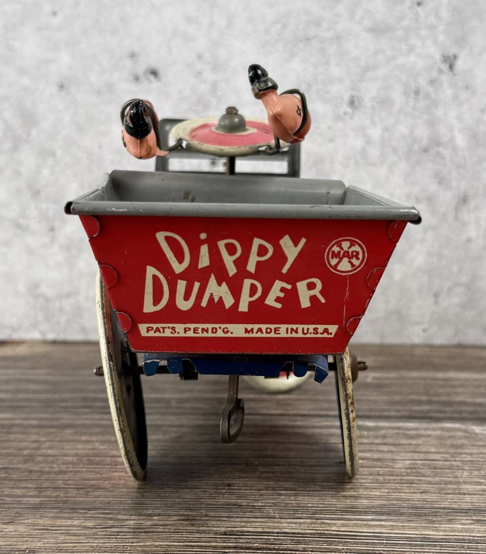 Marx Dippy Dumper Popeye Tin Wind Up Toy