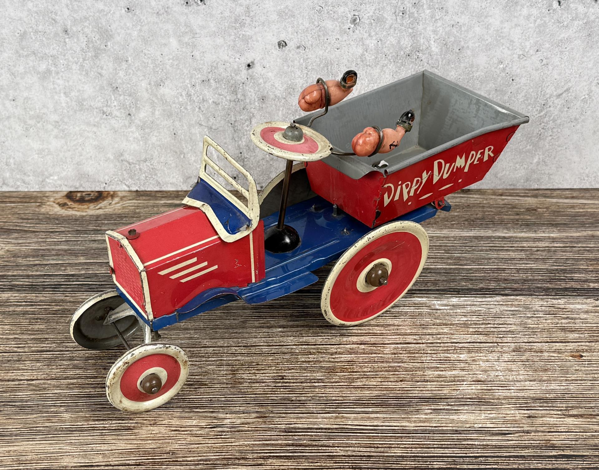 Marx Dippy Dumper Popeye Tin Wind Up Toy