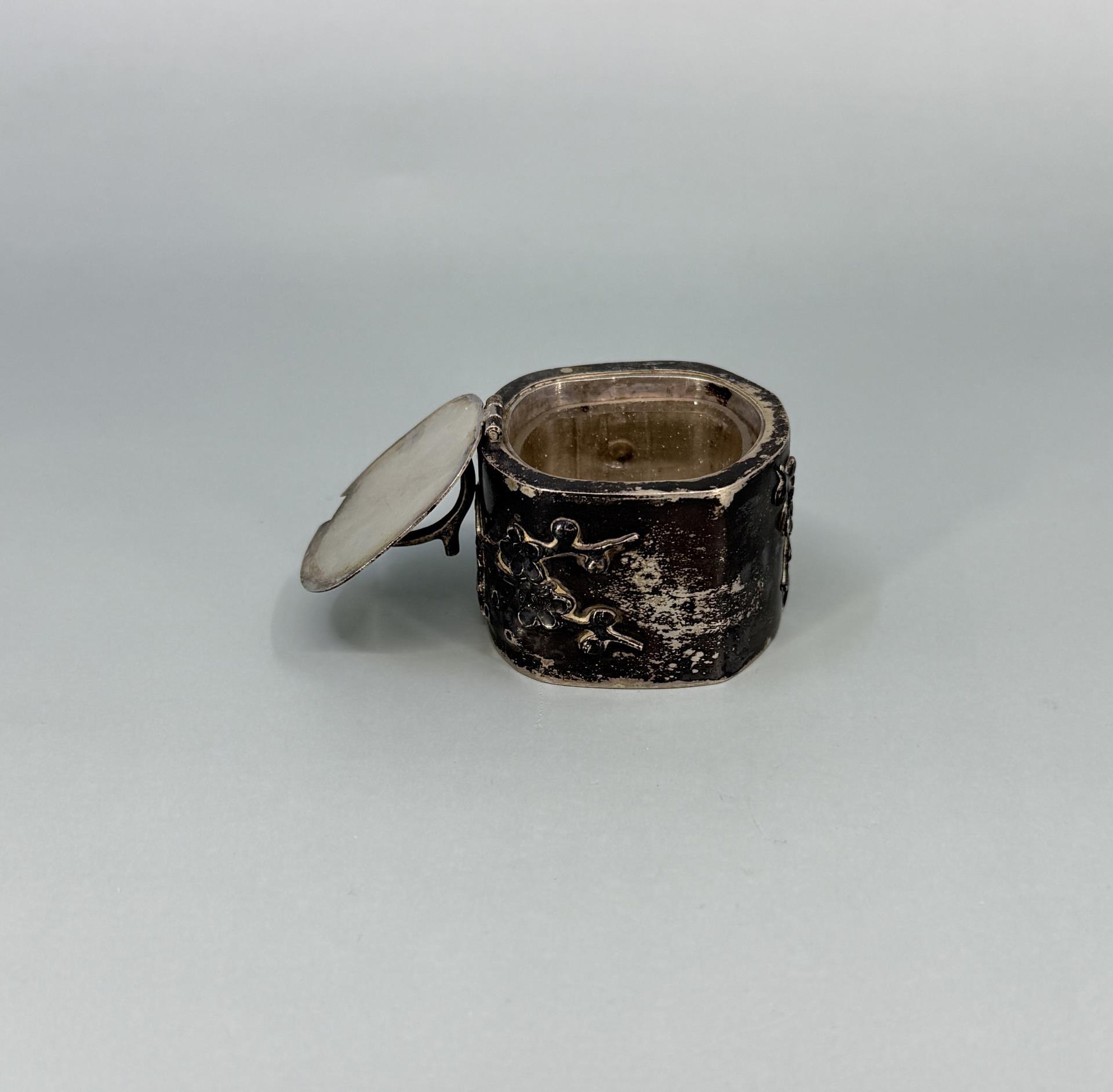 Japanese Meiji Period Sterling Condiment Set