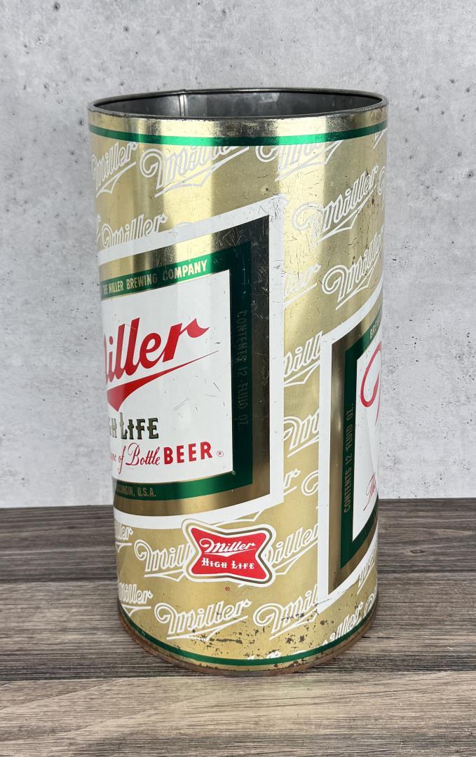 Miller High Life Beer Trash Can