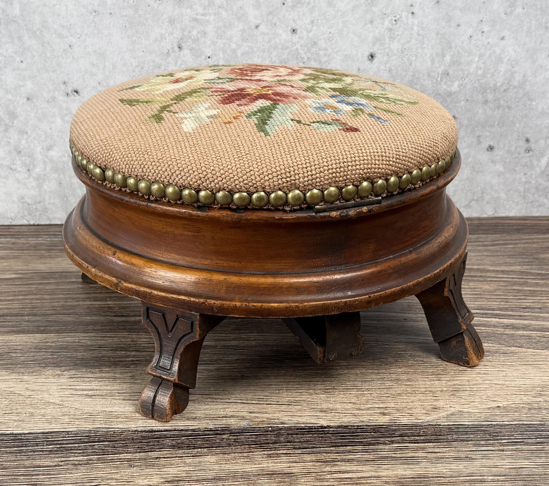 Victorian Spittoon Footstool