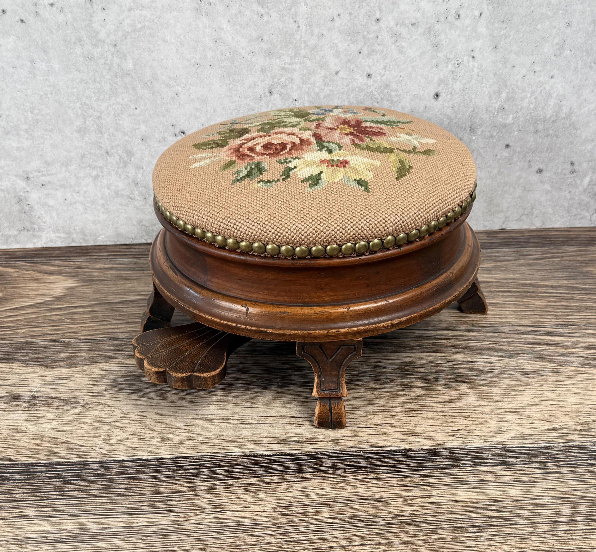 Victorian Spittoon Footstool
