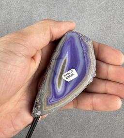 Purple Brazilian Banded Agate