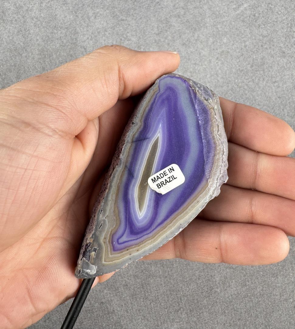 Purple Brazilian Banded Agate