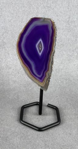 Purple Brazilian Banded Agate