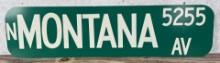 Montana Ave Missoula Montana Street Sign