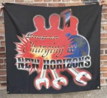 Snap On Charging To New Horizons Tools Banner Sign