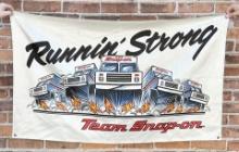 Team Snap On Running Strong Tools Banner Sign
