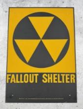 US Department of Defense Fallout Shelter Sign