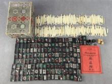 Mahjong Mah Jongg Game Set & Instructions