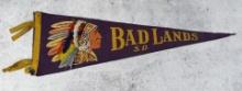 Bad Lands South Dakota Souvenir Pennant