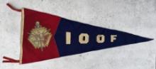 Large IOOF Odd Fellows Souvenir Pennant