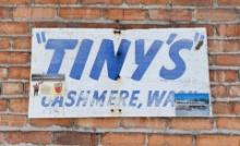 Tiny's Cashmere Washington Wood Sign