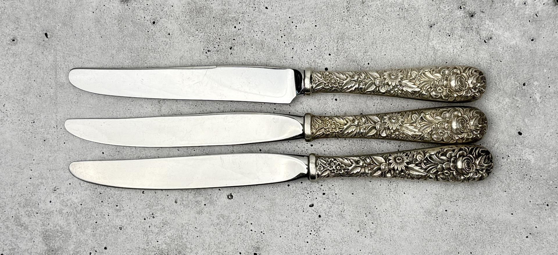 Kirk Sterling Silver Handled Knives