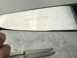 Kirk Sterling Silver Handled Knives