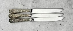 Kirk Sterling Silver Handled Knives