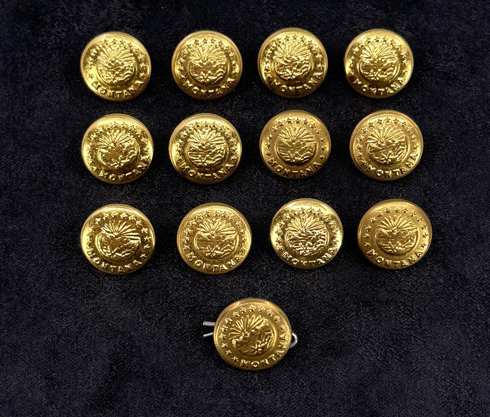Montana Highway Patrol Uniform Buttons