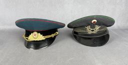 German and Soviet Union Officers Hats